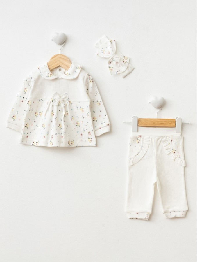 COCOPOCO RAPORLU ÇİÇEK BASKILI 2'Lİ TAKIM COCOPOCO RAPORLU ÇİÇEK BASKILI 2'Lİ TAKIM